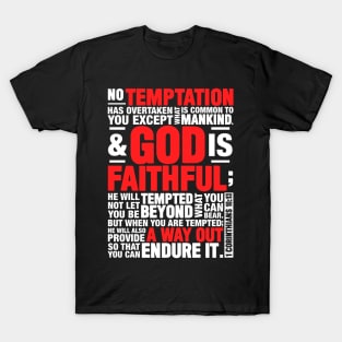 1 Corinthians 10:13 T-Shirt